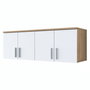 Hanah Home Armario de Pared Nogal y Blanco